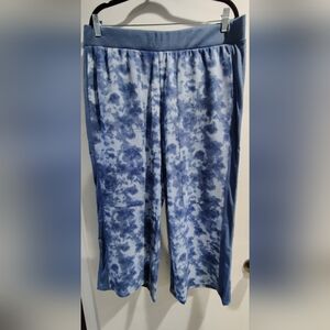 LOGO Lori Goldstein LIFE- Steel Blue Wide-Leg Pants Size Large